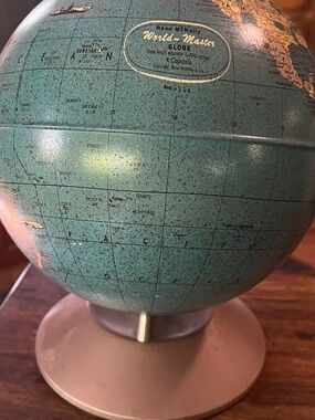 Rand McNally World-Master Globe in Teal